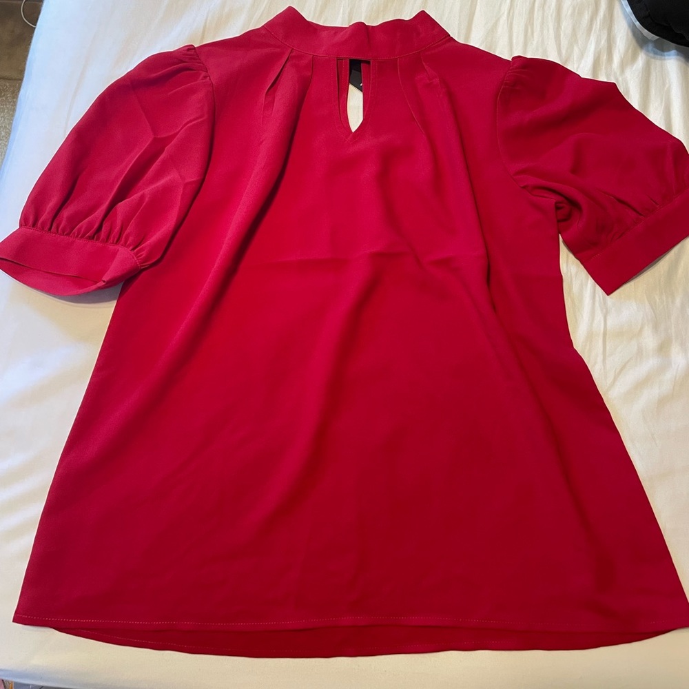 Red blouse
